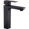 CAPALDO Miscelatore Lavabo Monocomando Nero Opaco Serie Elegant