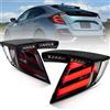Archaic Posteriori per 10th Honda Civic Type R Hatchback FK7 FK8 2016-2020 | LED luci fanale posteriore con indicatori sequenziali, animazione DRL, coppia