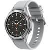 Samsung Galaxy Watch4 Classic BT 46mm SmartWatch Acciaio Inox, Ghiera Rotante, Monitoraggio Benessere, Fitness Tracker, Colore Argento