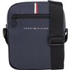 Tommy Hilfiger Borsa a Tracolla Uomo Essential Pique Reporter Media, Multicolore (Space Blue), Taglia Unica