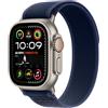 Apple Watch Ultra 2 GPS + Cellular 49 mm Sportwatch con robusta cassa in titanio Naturale e Trail Loop Azzurro - S/M. Fitness tracker, GPS di precisione, tanta autonomia, luminoso display Retina