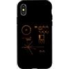 Aesthetic Astronaut merch Custodia per iPhone X/XS Record d'oro Voyager