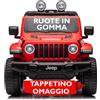 Mondial Toys Auto Elettrica Macchina per Bambini 2 Posti Jeep Wrangler Rubicon 12V con Ruote