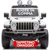 Mondial Toys Auto Elettrica Macchina per Bambini 2 Posti Jeep Wrangler Rubicon 12V con Ruote