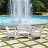 GIODICART SALOTTO TARIFA SET 4 PEZZI BIANCO C/CUSCINI