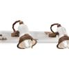 Ferroluce Applique 2 luci Retrò Loft C1676 di Ferroluce