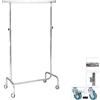 Magazzino TP 02 stender appendiabiti con ruote regolabile in altezza cromo L100 cm