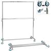 Magazzino TP K34 stender appendiabiti semipieghevole con traverso cromo L150 cm
