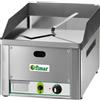 FIMAR Fry top gas con piano liscio in acciaio cromato da cm 32.5 x 48 GPL