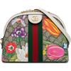 Gucci Pre-Owned - Borsa a tracolla Ophidia Flora Dome piccola 2000-2015 - Donna - tessuto/pelle di vitello - Taglia unica - Marrone