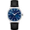 Bulova Orologio Bulova 96A242 Linea Clipper soleil blu pelle
