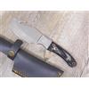 SCUOIO COLTELLO 22,5 CM SCUOIO lama fissa SARDO MANICO in corno di bufalo scuoiatore