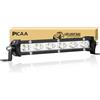 PICAA Fila Unica Barra luminosa a LED Fuoristrada 22.5cm 30W Fari Led Trattore 12V 24V Spot Slim Impermeabile LED Luce da Lavoro per Auto Barca FUORI STRADA 4X4 SUV ATV UTV Camion