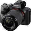 Sony Alpha 7 III Fotocamera Mirrorless Kit Full Frame Con Ottica Zoom, Nero