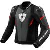 Rev'it Giubbotto Moto Pelle Rev'it CONTROL Nero Neon Rosso
