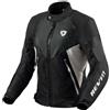 Rev'it Giubbotto Moto Donna Rev'it CONTROL H2O LADIES Nero Argento