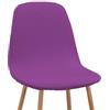 Martina Home Tunez Pack 2 coprisedia per sedie stile nordico colore Cardinale