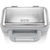 Breville DuraCeramic Piastra per waffle, Piastra per waffle antiaderente e facile da pulire con piastre rimovibili Deep-Fill, Bianca e acciaio inossidabile VST072X