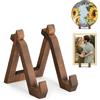 ANBOXIT Porta Piatti da Esposizione in Legno - Piedistallo Reggi Piatti da Esposizione, Cavalletto Porta Foto ed Espositore Elegante - 15,2 cm