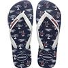 Havaianas Top Nautical, Infradito Uomo, White Navy White, 39/40 EU