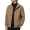 pvucpot Giacca Leggero Primavera Giaccone Classica Mezza Stagione con Zip Cappotto Tempo Libero Multitasche Giubbino da Uomo