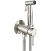 Ownace Set miscelatore bidet nascosto in nichel spazzolato con spruzzatore per acqua calda e fredda, kit doccia per WC bidet shattaf musulmano