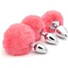 BONDAGERIE® Coda coniglio rabbit erospìnk, sextoys coniglietto con plug anale, Taglia Dimensione: S