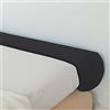 Xpnit Cuscino cilindrico rotondo, morbido cuscino cilindrico, supporto per bracciolo del divano, per dormire, protezione da comodino in gravidanza (15 x 80 cm, nero)