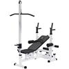 GORILLA SPORTS® Stazione Multifunzione - Regolabile in Molte Posizioni, Lat Machine, Maniglie Dip, Portabilanciere, Estensioni delle Gambe, Stazione Butterfly - Panca Pesi, da Palestra, Fitness