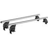 DRIVE FREE Barre portatutto Omega in alluminio compatibile con FIAT Bravo 5 porte anno dal 2007 al 2014 con tetto liscio