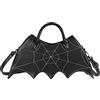 NEEVAS Borsa a tracolla da donna con ali di pipistrello, stile gotico, punk, alla moda, per ragazza, Nero