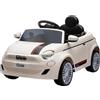 GLOBO S.R.L. Globo eSpidko Fiat 500 Auto Elettrica Radiocomandata 12v colore Bianco