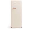 CREATE / RETRO FRIDGE 150 ROSE GOLD/Frigorifero beige maniglia oro rosato/Con congelatore, 150 cm