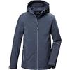 killtec Bambini e ragazzi Giacca softshell/giacca da esterno con cappuccio KOW 366 BYS SFTSHLL JCKT, dunkelnavy, 128, 42161-000