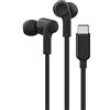 Belkin SoundForm Auricolari con filo e connettore USB-C, auricolari in-ear con microfono, cuffie USB-C per iPhone 15, iPad mini, Galaxy S24, dispositivi Android e altri (cuffie con microfono), nero