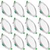 ALUSSO 12 Faretti LED da Incasso, 7W 580 Lumen Dimmerabile luci ultrasottili da soffitto e per l'illuminazione da interno, Lampada Bianco Caldo 3000K Bianco Neutro 4000K Bianco Freddo 6500K da Incasso