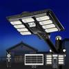 HYPOW 600W Lampione Solare LED Esterno con Telecomando, Luci Solari per Esterne IP65 Impermeabili con Sensore di Movimento, 6500K Lampioni Solar con Pannello Solare per Giardino Stradale Garage
