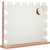 Flamingueo Specchio Trucco Con Luci - Specchio con Luci 15 LED, Specchio Led 3 Modi, Specchio con Luci Make Up, Specchio da Tavolo con Luce, Rose Gold