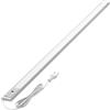 Oktaplex lighting Oktaplex Riva luce LED sottopensile con sensore 90 cm | 730 lm e 10 W, 3000 K bianco caldo su 230 V, dimmerabile con sensore gestuale e corpo in alluminio argento ultrapiatto