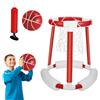 Generico Canestro da basket per piscina, Canestro da basket per piscina,Supporto per tabellone per basket acquatico | Canestro da basket per piscina all'aperto include palline e pompa per piscine interrate, ce