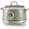 Ariete 2904 Rice Cooker - Cuociriso Elettrico con bowl in ceramica - Sushi fatto in casa - Multicooker - Linea Vintage - 1,8 L - 700 W - Beige