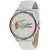 Lacoste Orologio Analogico al Quarzo da Donna Collezione VICTORIA con Cinturino in Pelle Bianco - 2000822