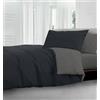 HomeLife Trapunta Invernale Matrimoniale Made in Italy | Piumoni matrimoniali Invernali ideale come Trapunta Autunnale Matrimoniale | Piumone Matrimoniale Invernale Caldo 260X260, Nero/Grigio