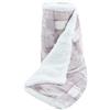 Viterbo Biancheria Coperta Plaid In Morbido E Caldo Pile In Lana Merinos Stampato Ginevra 3 Misure Disponibili (Quadri Tortora, 130x160CM (503))