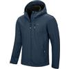 33,000ft Giacca softshell da uomo, impermeabile, antivento, traspirante, leggera, con cappuccio, antivento per corsa, ciclismo, Blu notte, XL