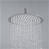 JOHO Soffione Doccia da Parete in Acciaio Inox 304 con Ugelli Antiicalcare (D30cm tondo)
