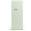 CREATE / RETRO FRIDGE 150 SILVER/Frigorifero verde pastello maniglia argento/Con congelatore, 150 cm