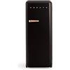 CREATE / RETRO FRIDGE 150 ROSE GOLD/Frigorifero nero maniglia oro rosato/Con congelatore, 150 cm