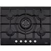 Franke FHNG 705 4G TC BK C Incasso Nero Gas Piano cottura - Piastra (Incasso, Piano cottura a gas, Vetro, Nero, Ghisa, 1000W)