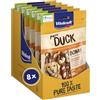 Vitakraft Pure Duck Bonas, snack cane, ossi al calcio con carne d'anatra, snack per l'addestramento del cane (8x 80g)